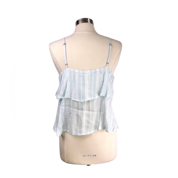 Abound Blue/White VerticalStripe Ruffle Cami Size S - Picture 4 of 4